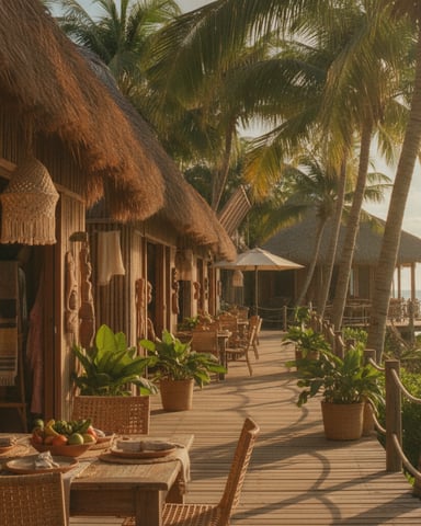 Boardwalk dining and shops