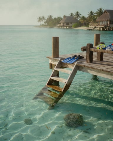 Snorkeling steps away