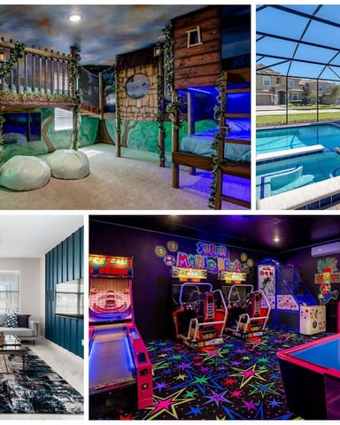 8–9 rooms with private pools and hot tubs