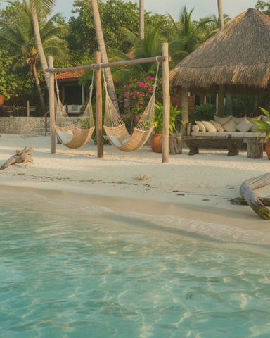 Turquoise waters and sand