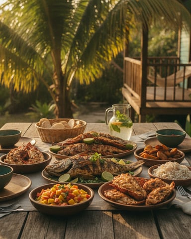 Fresh seafood and island eats